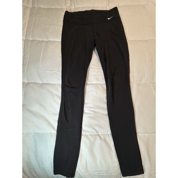 NIKE Dri Fit Black Leggings Medium - Picture 1 of 8